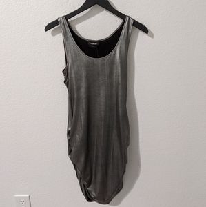 Bebe Metallic Tank Dress